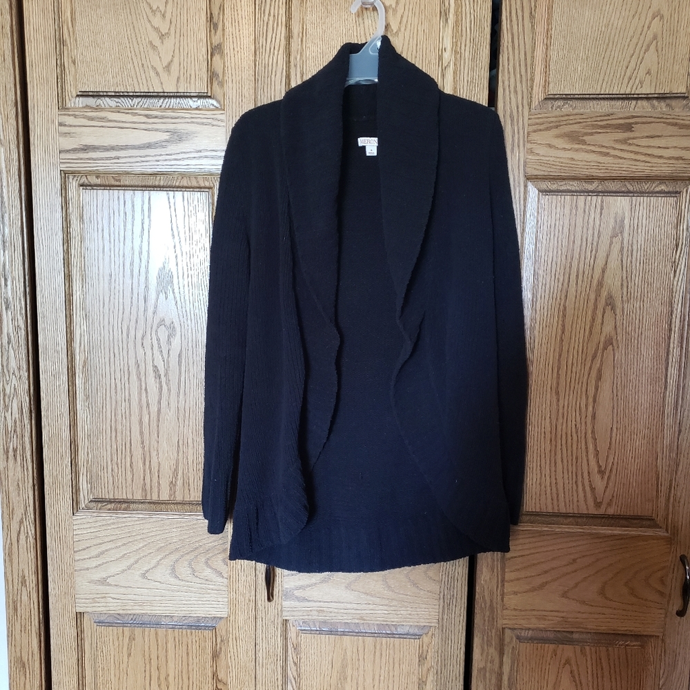 Black cardigan
